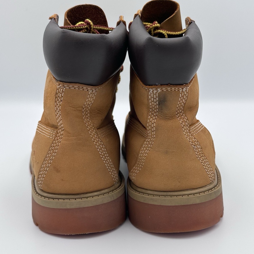 Timberland‎ 6-Inch Premium Boots Wheat Nubuck Waterproof Junior Size 6M - Used - Picture 8 of 10